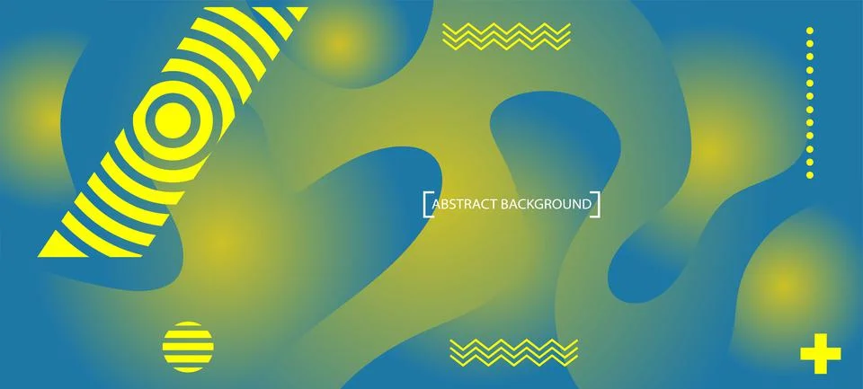 Abstract background with liquid gradient and wavy pattern Stock Illustration