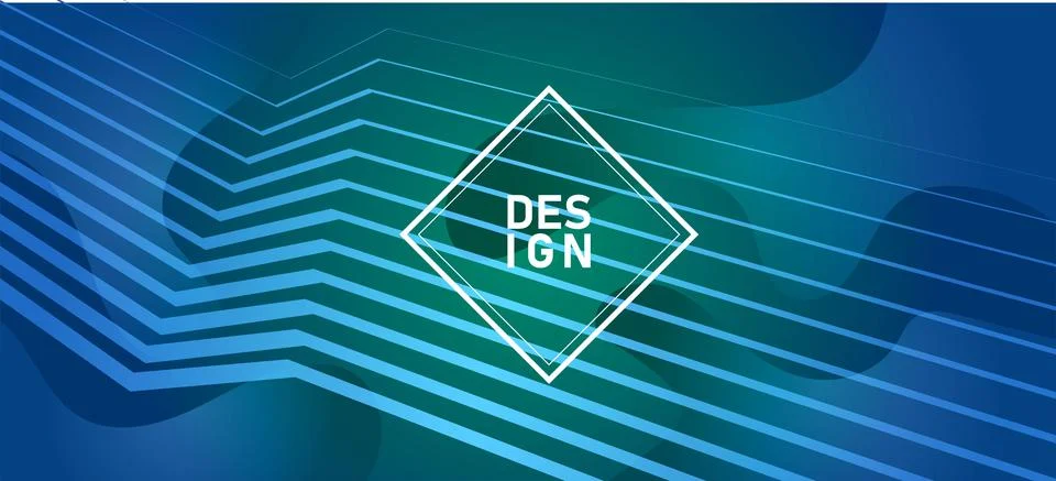 Abstract background with liquid gradient and wavy pattern Illustrazione stock