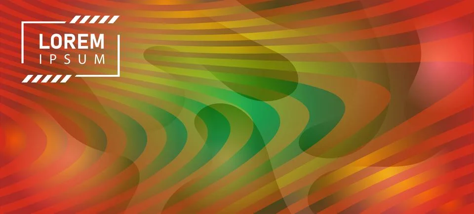 Abstract background with liquid gradient and wavy pattern Illustrazione stock
