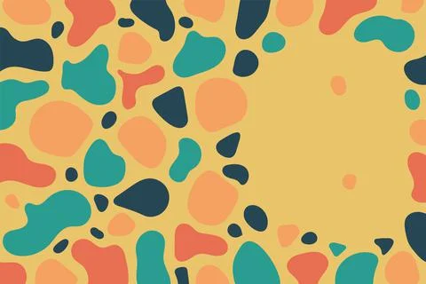 Abstract background with liquid gradient and wavy pattern Stock Illustration