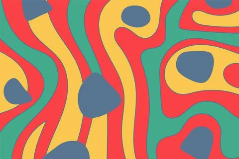 Abstract background with liquid gradient and wavy pattern Stock Illustration