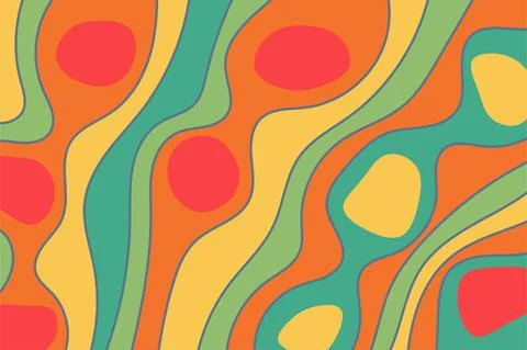 Abstract background with liquid gradient and wavy pattern Stock Illustration