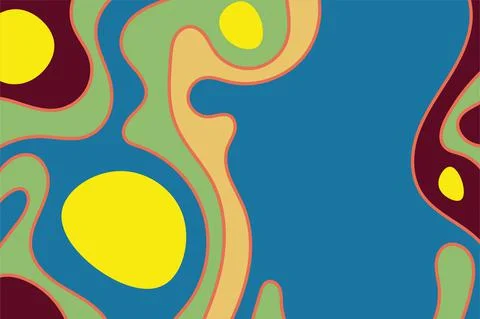 Abstract background with liquid gradient and wavy pattern Stock Illustration