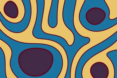 Abstract background with liquid gradient and wavy pattern Stock Illustration