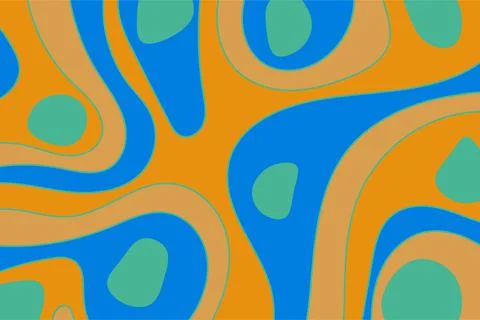 Abstract background with liquid gradient and wavy pattern Stock Illustration