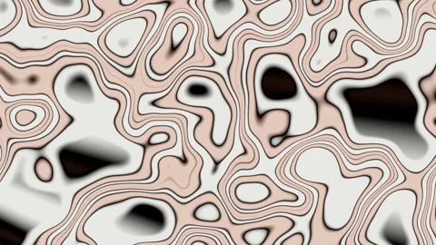 Abstract background with liquid lines. High quality 4k footage Видео 255774391