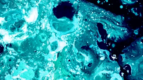 Abstract background of liquid moving multicolored paints Stock Footage 154575287