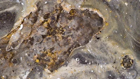 Abstract background of liquid moving multicolored paints Stock Footage 163211669