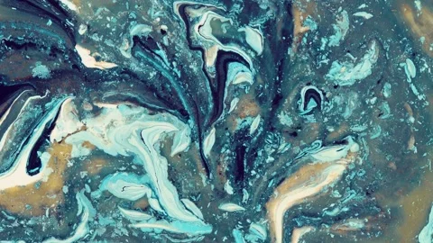 Abstract background of liquid moving multicolored paints Stock Footage 164363855