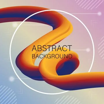 Abstract background with Liquid orange wave.Fluid Vector Illustration EPS10.  Stock Illustration