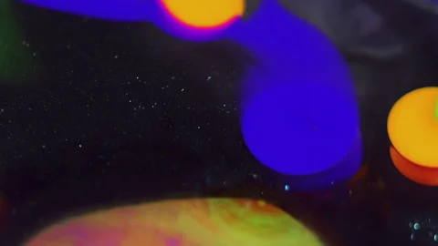 Abstract background liquid paint mix shimmering Stock Footage 261724299
