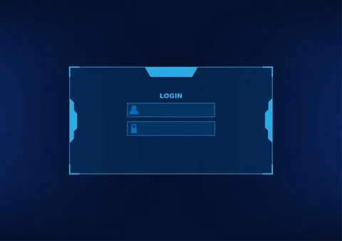 Abstract background with login frame interface Stock Illustration