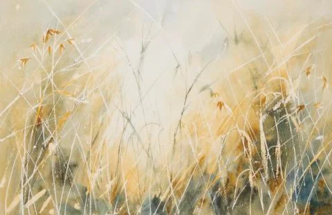 Abstract Background, long grass Stock Illustration