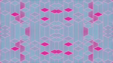 Abstract background with loop animation of rectangular shapes. 3d rendering 4K Stock Footage 252559145