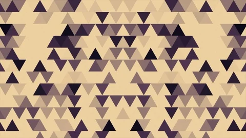Abstract background loop of colored triangles in a geometric pixelated mosaic Stock Footage 104799574