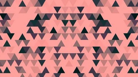 Abstract background loop of colored triangles in a geometric pixelated mosaic Stock Footage 104799751