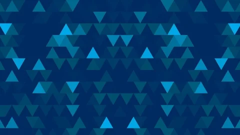 Abstract background loop of colored triangles in a geometric pixelated mosaic Stock Footage 104799812