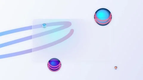 Abstract background loop with glassmorphism style elements and fluid animat.. Stock Footage 348335872