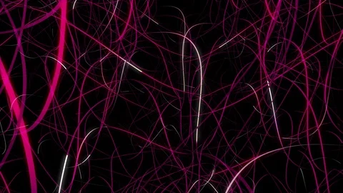 Abstract Background Loop in Purple. Wires, Neurons, Network. Slow Version. Stock Footage 117126459