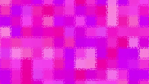 Abstract background loop of small squares in a geometric pixelated mosaic tile Stock Footage 347254614