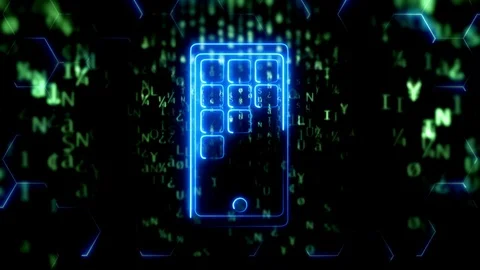 Abstract background loop technology art internet programming Stock Footage 114230104