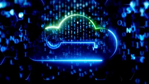 Abstract background loop technology art internet programming Stock Footage 114230385