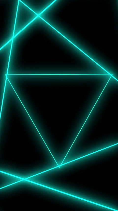 Abstract background loop with turquise glowing lines zoom in social media format Stock Footage 244313847