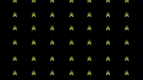 Abstract background loop with yellow arrows pointing up seamless pattern on.. Stock Footage 333032695