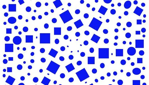 Abstract background with lots of blue random squares Stock Illustration