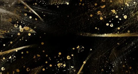Abstract background with lots of golden lights, grunge effect Stock Illustration