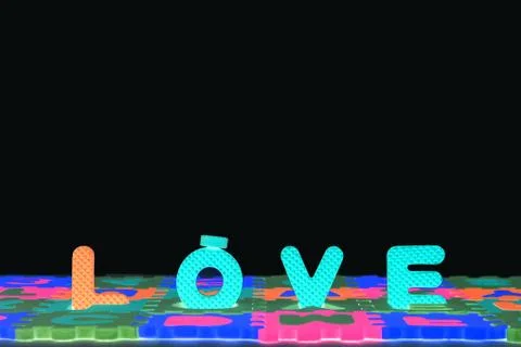 Abstract background of love, Light effect of love. Stock Photos
