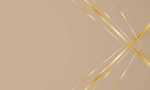 Abstract background Low poly abstract white and golden lines, empty background Illustrazione stock