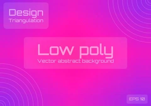 Abstract background low poly plastic pink, proton purple. Geometric Stock Illustration