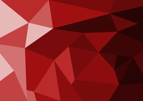 Abstract background. Low polygon red. Vector illustrator Stock Illustration