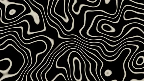 Abstract Background with luminous divergent waves on a black background 스톡 동영상 200208989