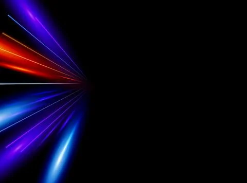 Abstract background of luminous lines. Neon lines. Laser rays. Abstract blue  Stock Illustration