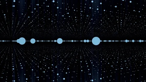 Abstract background made of array of points. Can be used as digital dynamic Stock Footage 92367980