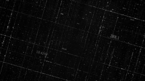 Abstract background made of array of points and digits Stock Illustration