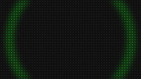 An abstract background made of dots with a cyclical glowing effect all around Видео 347648299