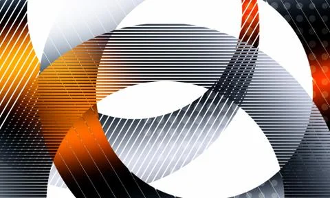 Abstract background made with geometric circles Stock Illustration