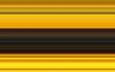 An abstract background made up of horizontal yellow, black, and orange straig Stock Illustration