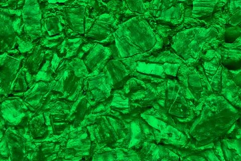 Abstract background made of large stone. Empty stone surface of green color. Stock Photos