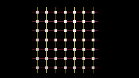 Abstract Background Made ??From Lines Of Stacked Cubes Stock Footage 127134012