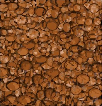 Abstract background made with mixed orange brown shapes Stock Illustration