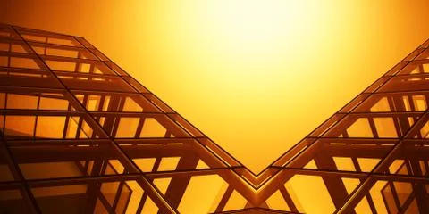 Abstract background made of modern office building. Stock Illustration