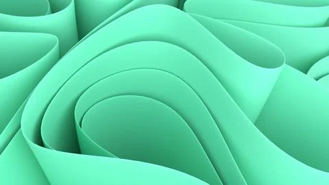 An abstract background made of multi-layered crumpled fabric in 3D rendering Stock Illustration