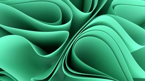 An abstract background made of multi-layered crumpled fabric in 3D rendering Stock Illustration