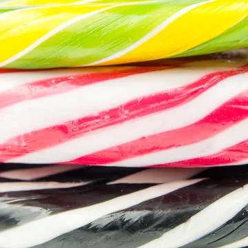Abstract background made multicolor lollipops Foto stock