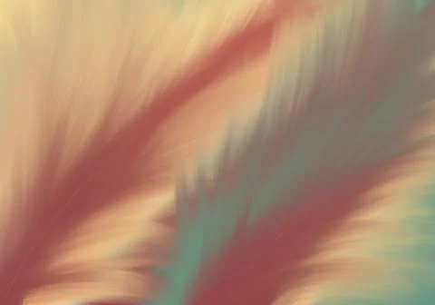 Abstract background made of paint-drawn abstract feathers Stock Photos