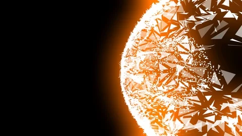 Abstract background made of particles. 4K motion graphics. Stock-Footage 130005294